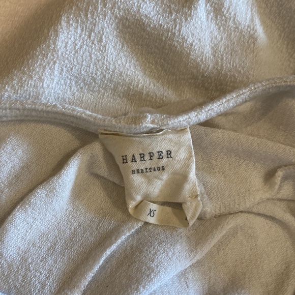 Harper Heritage faux tie cream T-shirt - Picture 6 of 6